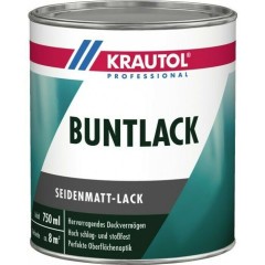 KRAUTOL BUNTLACK | seidenmatt - RAL3000 Feuerrot - 750ml