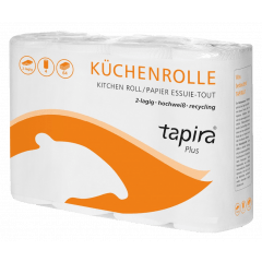 TAPIRA Plus Küchenrolle, 2-lagig, hochweiß - 32Rollen