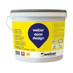 weber.epox design 2K-Epoxidharzkleber u. Fugenmörtel - 4,5kg