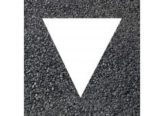 BORNIT Fertigmarkierung Dreieck, weiß - 500x600mm, 25Stück